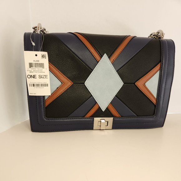 INC Interntional Concepts Ajae Patchwork Purse - NWT- Blue Multi Color - Picture 12 of 12